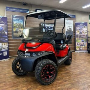 2026 E-Z-GO RXV Valor4 • Gas • Red with Black Trim • Street-Ready and American-Built - For Sale at Larrysgolfcarts