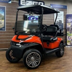 2026 E-Z-GO RXV Valor • Gas • Orange with Black Trim • Street-Ready and American-Built - For Sale at Larrysgolfcarts